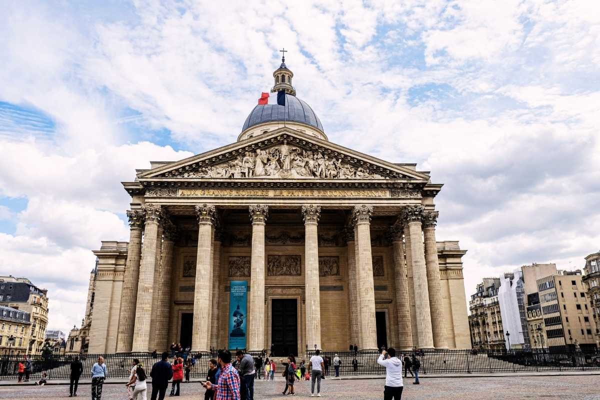 Pantheon building in Paris Latin Quarter