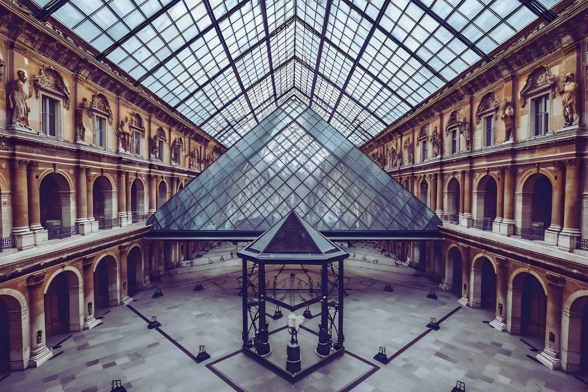 Inside Louvre museum in Paris during winter low crowds good value for ticket
