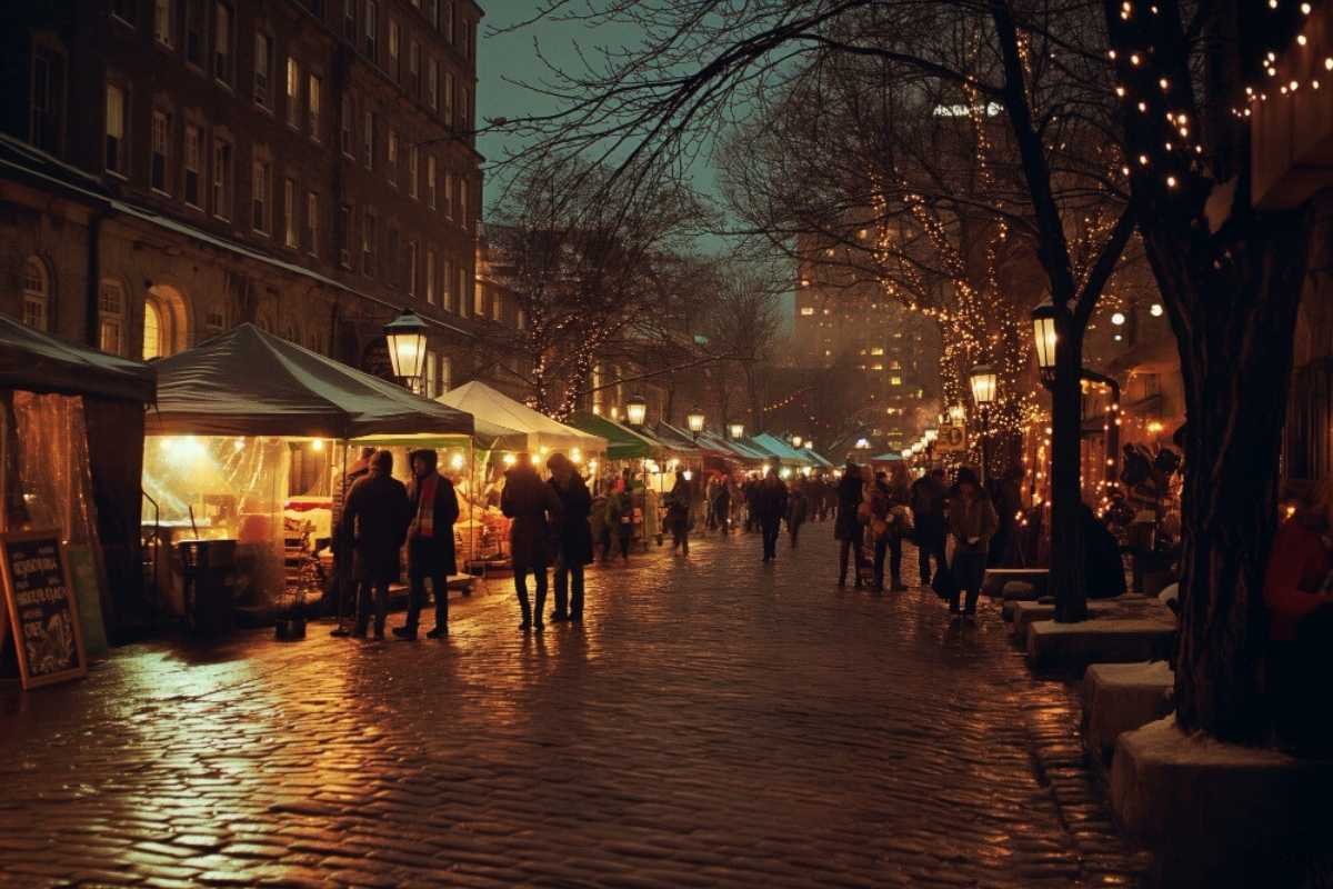 Paris streets after midnight
