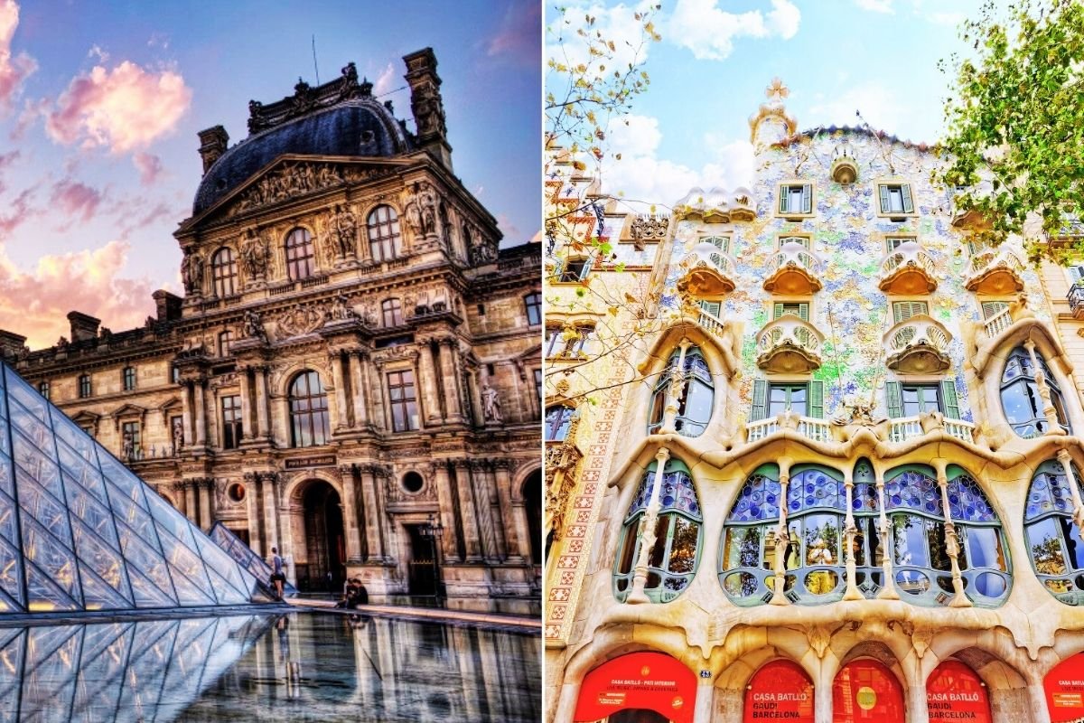 Paris vs Barcelona culture 2026: museums and classic streets in Paris compared with architecture-led street culture in Barcelona