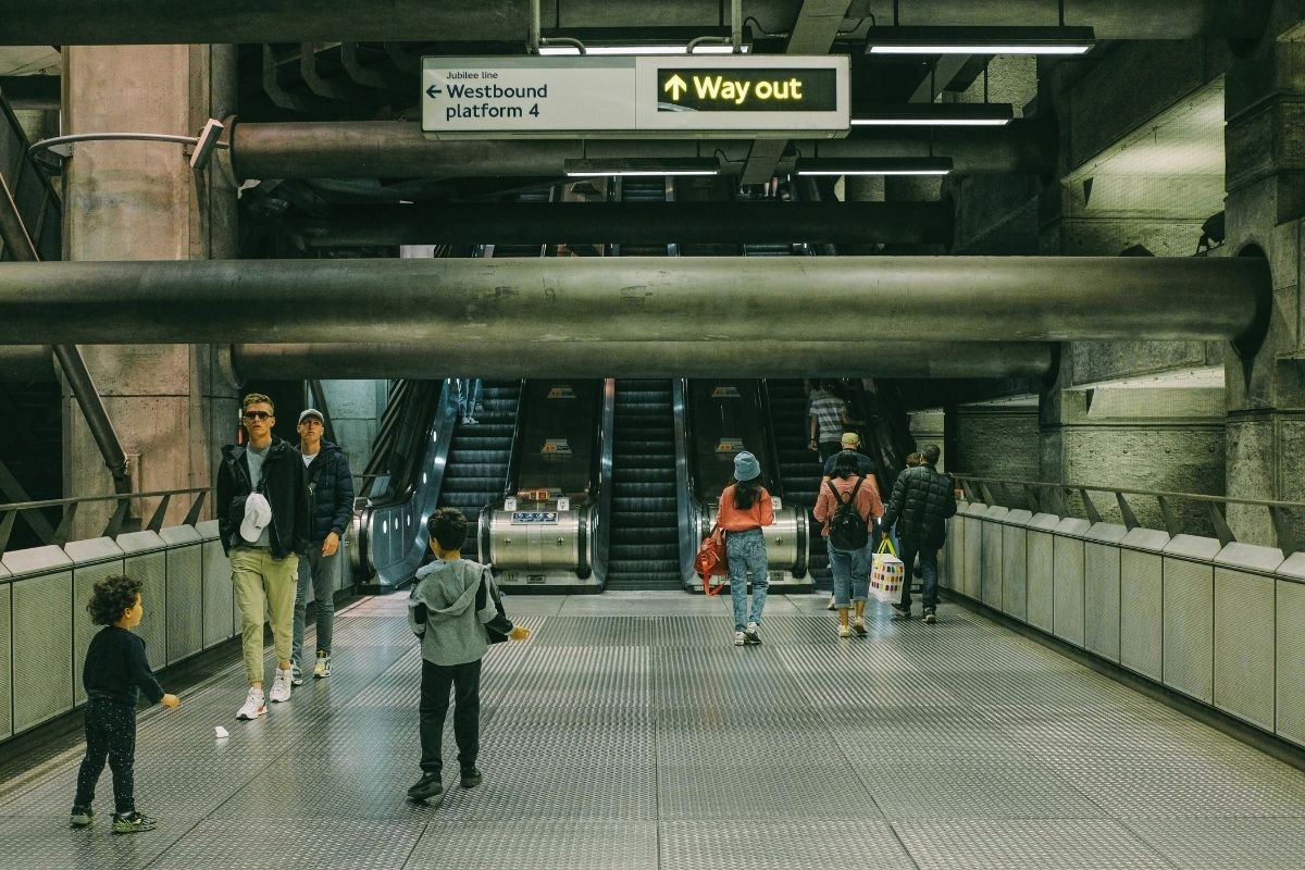 London transport system 2026: station signs and interchange corridors that create decision friction