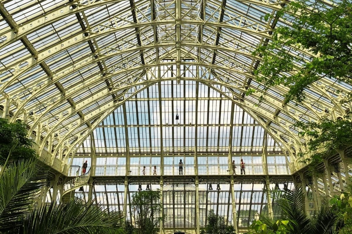 Inside the Temperate House at Kew Gardens