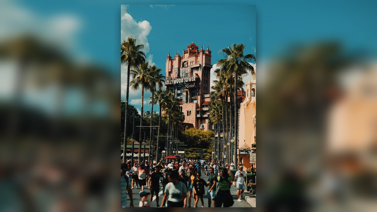Theme Park Corridor near Disney attractions in Orlando