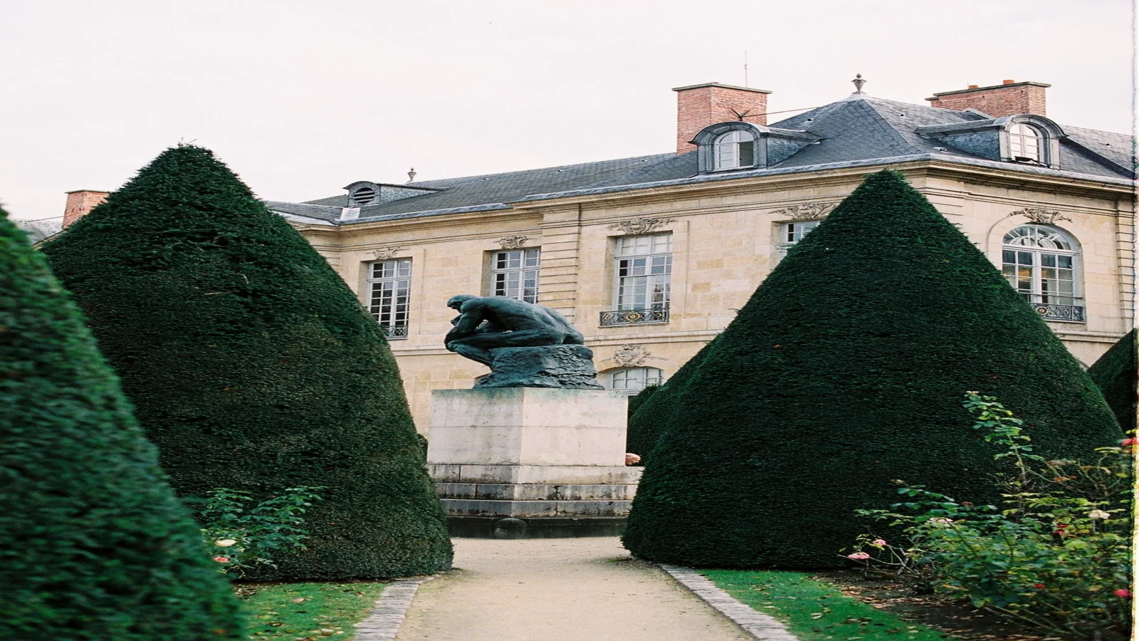 The Thinker sculpture in the gardens of Musée Rodin in Paris