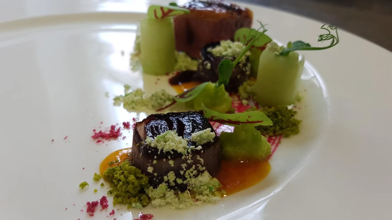 Fine dining plate showing the precision and presentation associated with Michelin-starred cuisine
